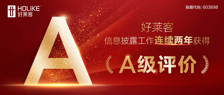 好莱客连续两年荣获上市公司信息披露A级评价！